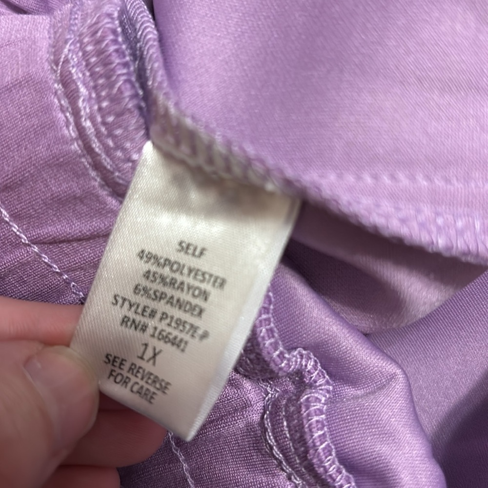 Emerald xo Ivy Oversized Scuba Sweat Suit Set Purple - Picture 5 of 5